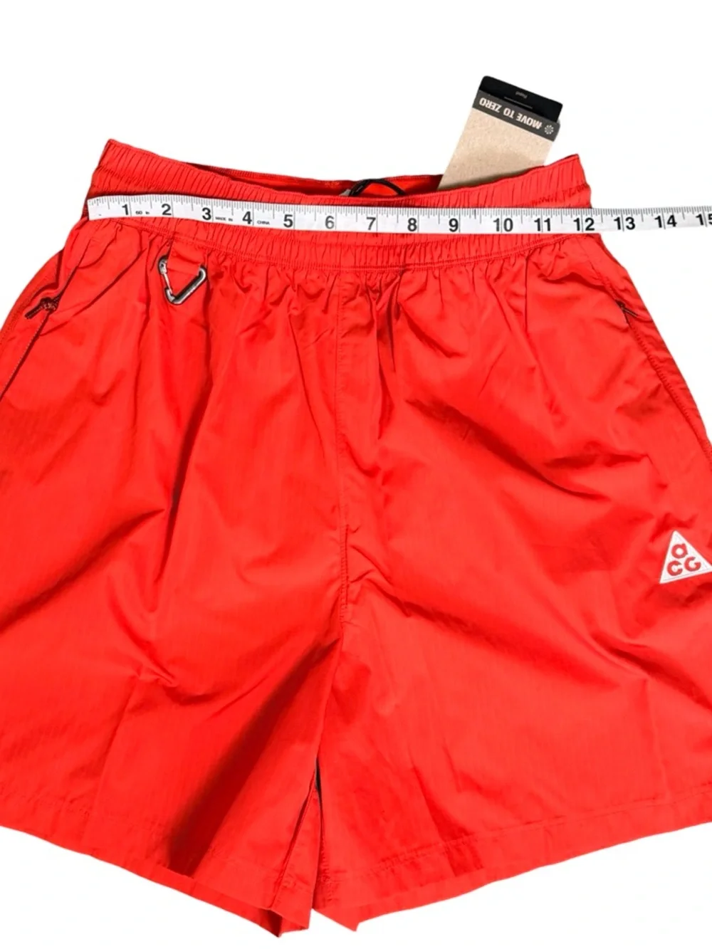 Nike ACG Repel Ripstop Hiking Shorts Red Womens XS Trail HJ0263-633 NEW - Picture 11 of 13
